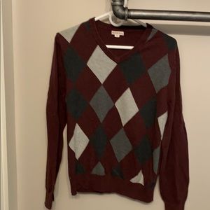 Merona argyle v-neck sweater